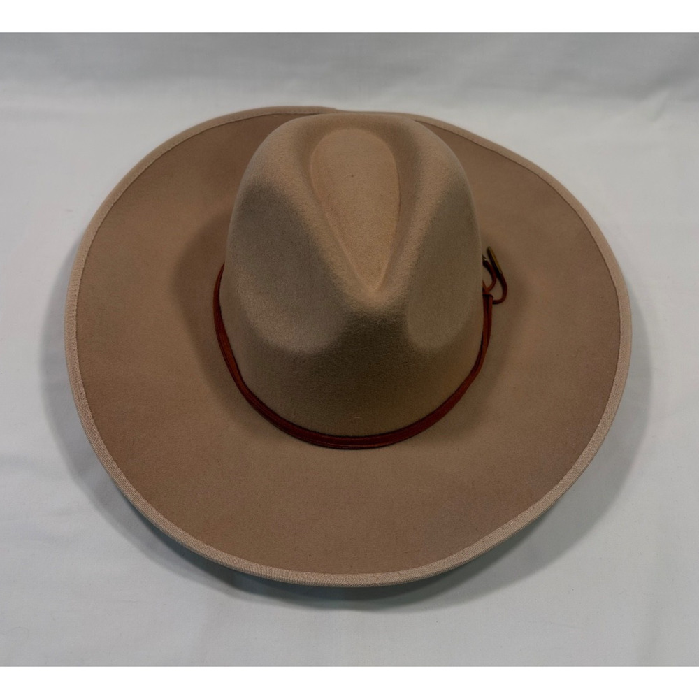 Hadley Wren Women's Faye Wool Panama Hat Nude NWT 13”Wide NEW Fall Fashion